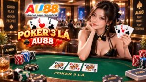 Poker 3 Lá AU88 – Luật Chơi Three Card Poker & Bảng Cược Pair Plus