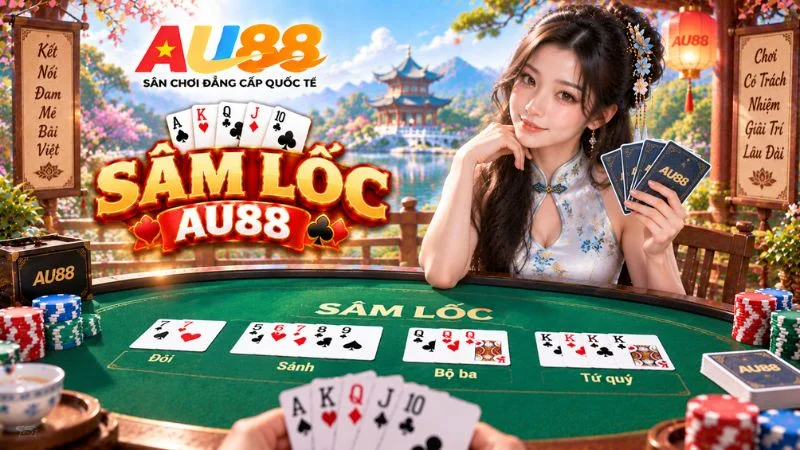 Sâm Lốc AU88 – Luật Chơi, Cách Báo Sâm & Quy Tắc Chặn Bài